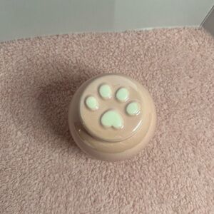 DiDiBirDi Light Pink CeramicUrn With White Paw Print For Pets-Dog And Cat Ashes